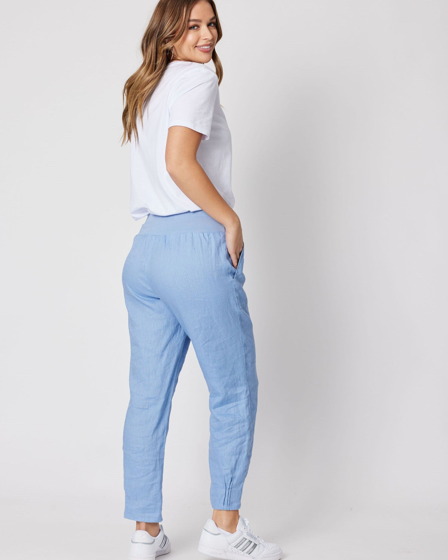 Gina Tapered Linen Pant