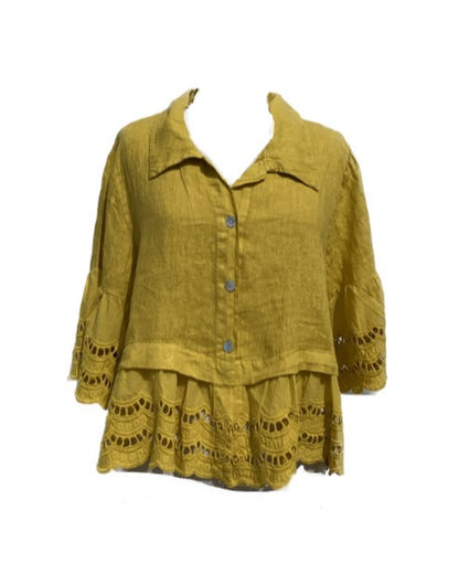 Broderie Flare Shirt