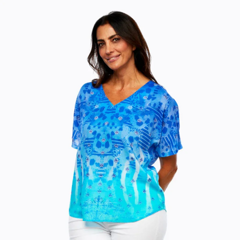 Coral Modal Top Ocean