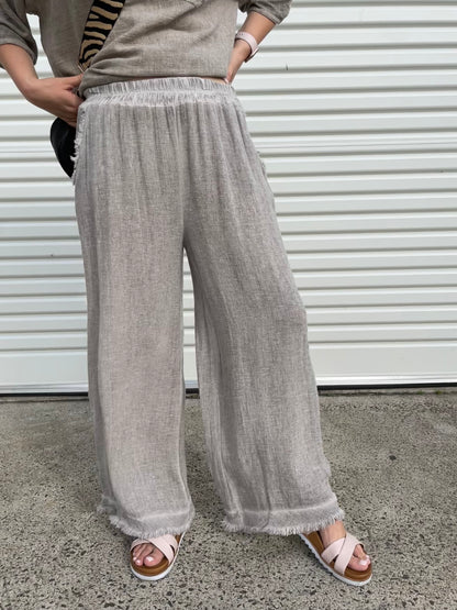 Bella Cotton Weave Pant