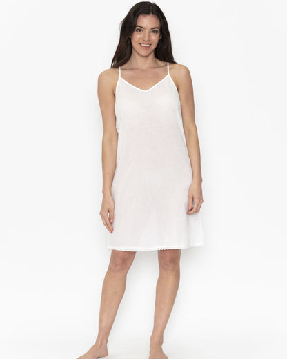 Reversible Cotton Slip Dress