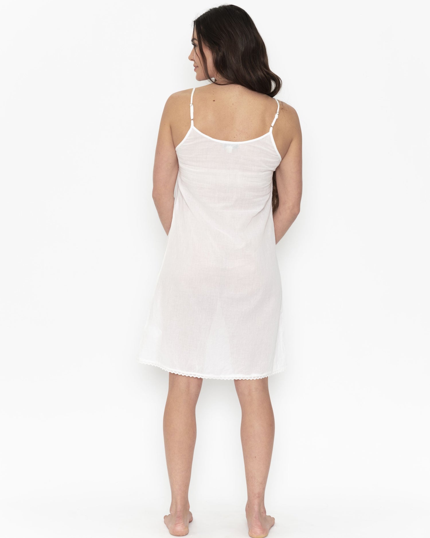 Reversible Cotton Slip Dress