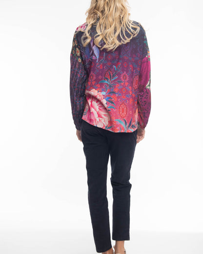 Digital Blouse Button Through