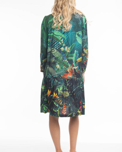 Digital Dress With Drop Waist