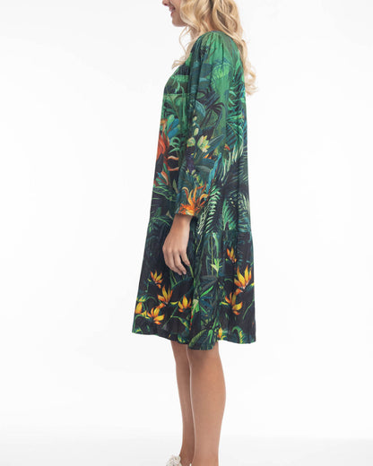 Digital Dress With Drop Waist