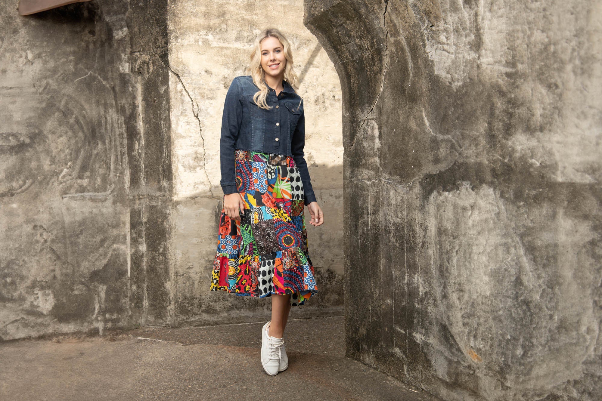 Guillaume Midi Dress With Collar