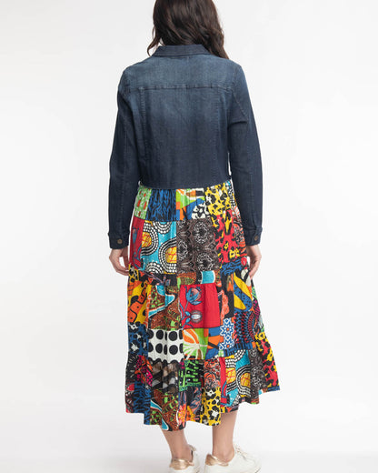Guillaume Midi Dress With Collar