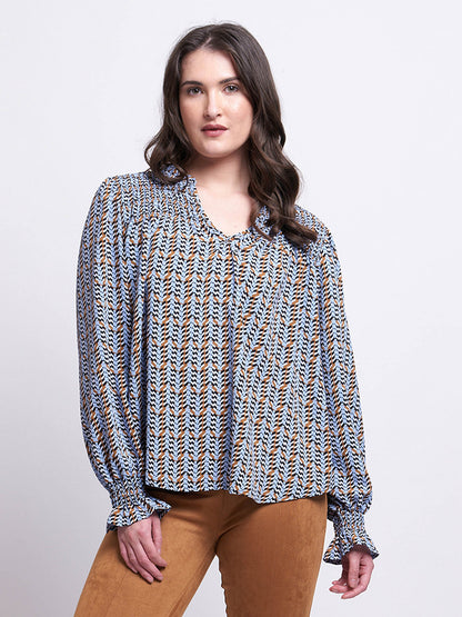 SHIRR IT AROUND BLOUSE