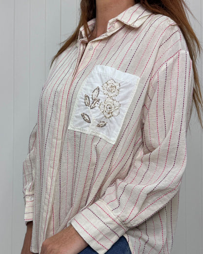 Stitched Sequin Shirt